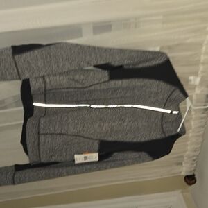 Lucy Warm Up Jacket Charcoal And Black xl